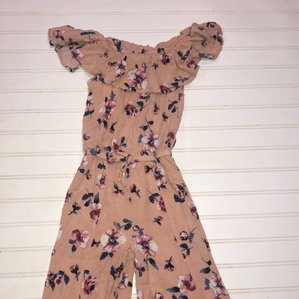 White fawn girls jumpsuit